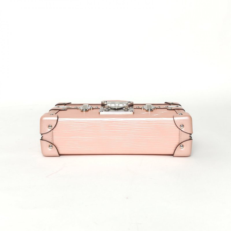 LOUIS VUITTON PETITEMALLE月光寶盒18.5粉色EPI水波紋牛皮銀扣2015肩背包-4