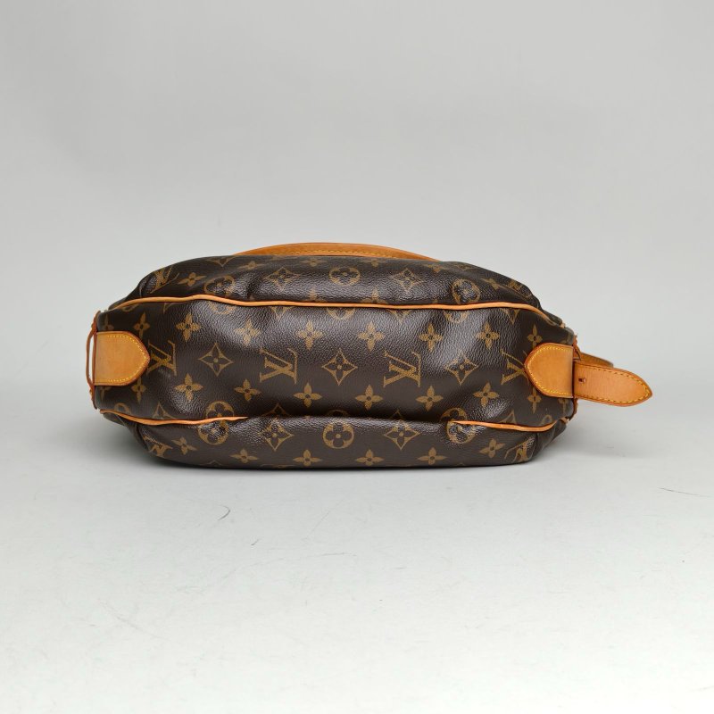 LOUIS VUITTON 老花PVC金扣2008中古金豆豆單肩包肩背包-4