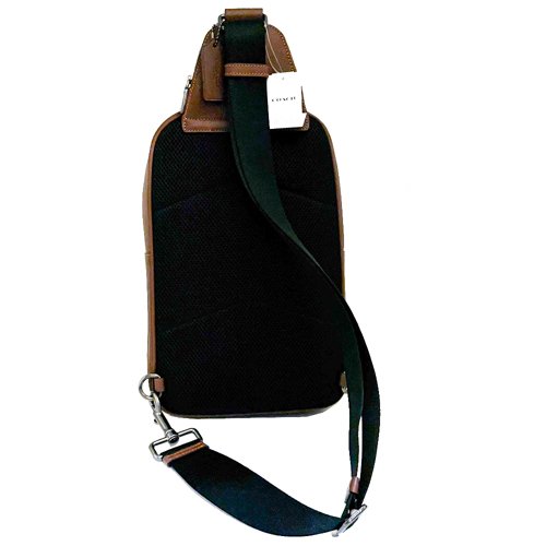 [全新] COACH 大C男款單肩胸前斜背包(咖)-2