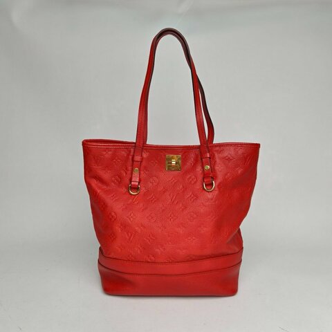 LOUIS VUITTON 紅色牛皮2012citadine手提托特包肩背包