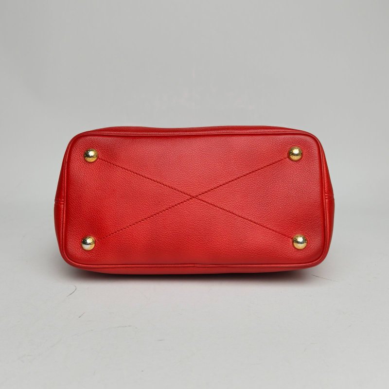 LOUIS VUITTON 紅色牛皮2012citadine手提托特包肩背包-4