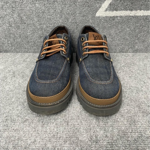 97新 LV 藍色牛仔帆布樂福鞋41碼32