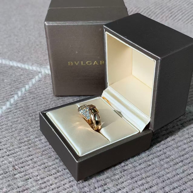 Bvlgari 寶格麗SERPENTI VIPER靈蛇系列18K玫瑰金鑽石s碼，新款刻印，2024購入-5