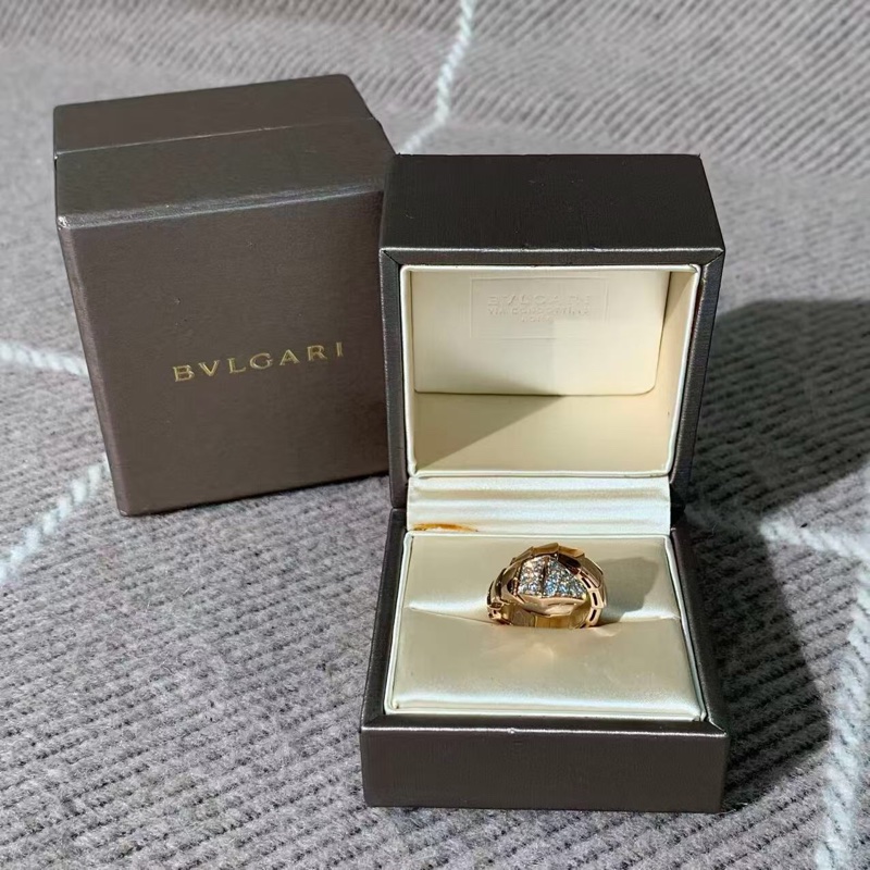 Bvlgari 寶格麗SERPENTI VIPER靈蛇系列18K玫瑰金鑽石s碼，新款刻印，2024購入-6