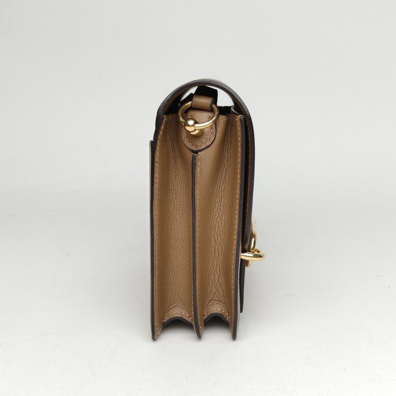 HERMES Roulis豬鼻子19D0威瑪犬米色EC皮Z刻金扣肩背包-3