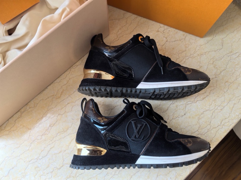 Lv路易威登run away老花絨面小牛皮運動鞋全套 98新-7