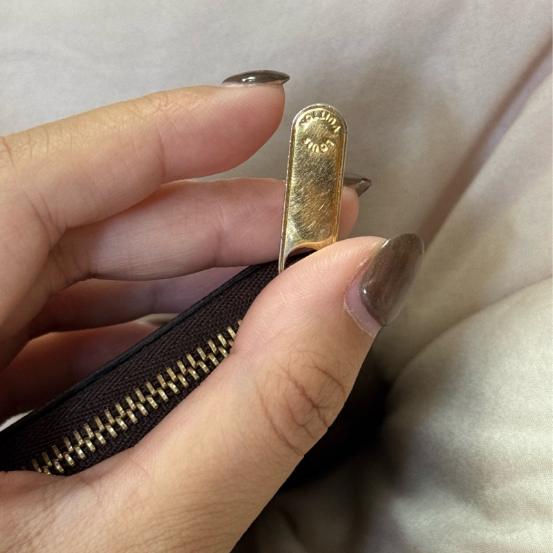 LV老花拉鏈零錢包 ㄇ型零錢包卡夾-6