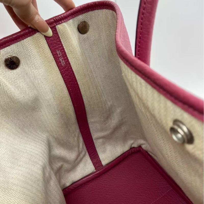 二手Hermes愛馬仕garden party36海葵紫p刻-8