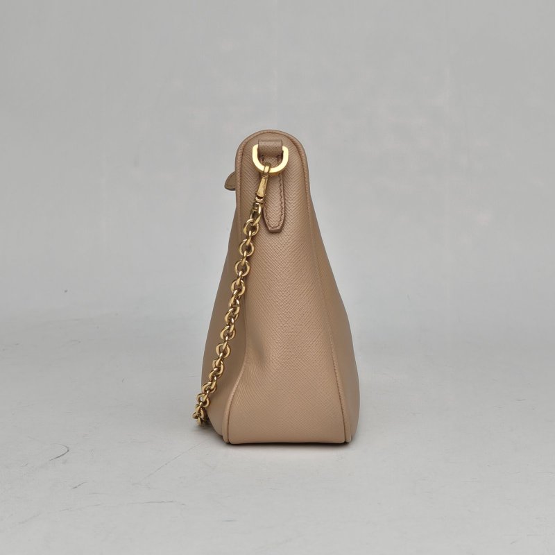 PRADA Hobo三合一裸色牛皮肩背包-1