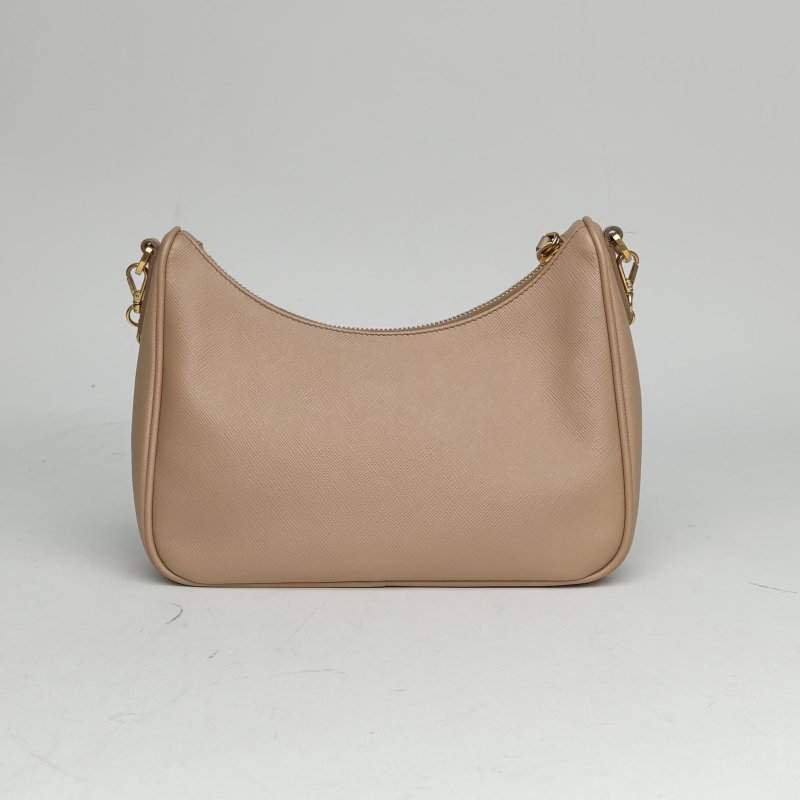 PRADA Hobo三合一裸色牛皮肩背包-2