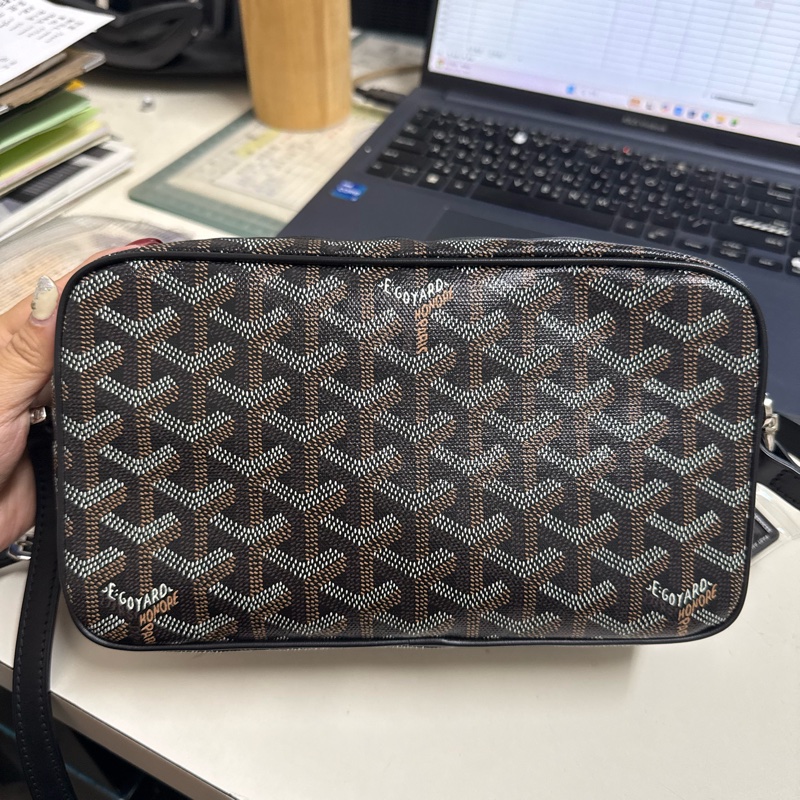 Goyard 相機包／斜背包（黑棕配色）-6