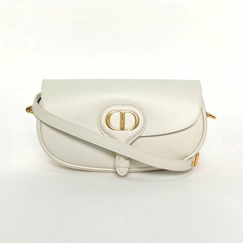 DIOR DiorBobbyEast-West21白色牛皮金扣2022肩背包