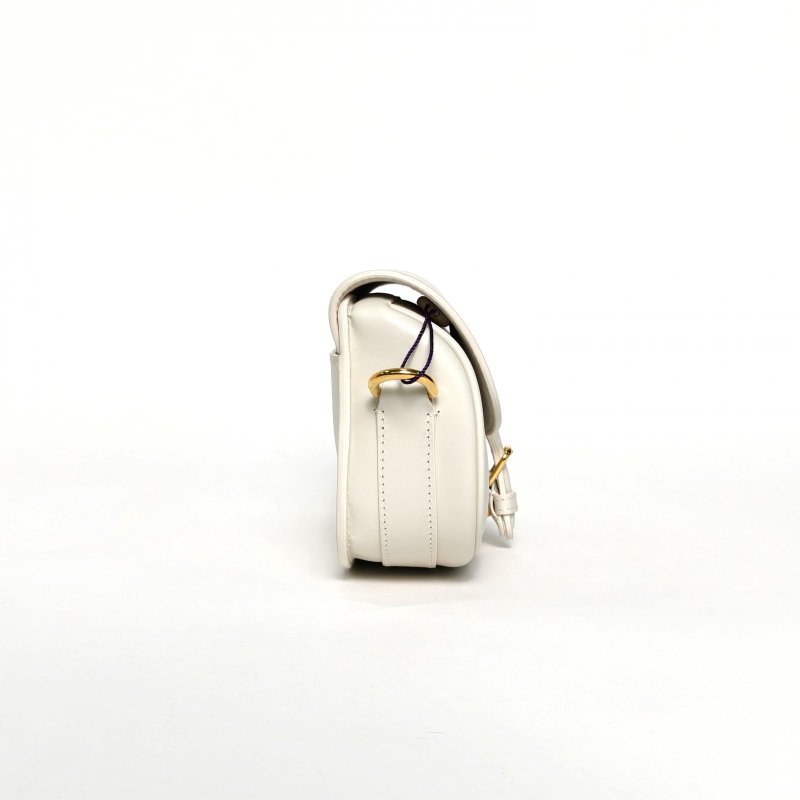 DIOR DiorBobbyEast-West21白色牛皮金扣2022肩背包-1