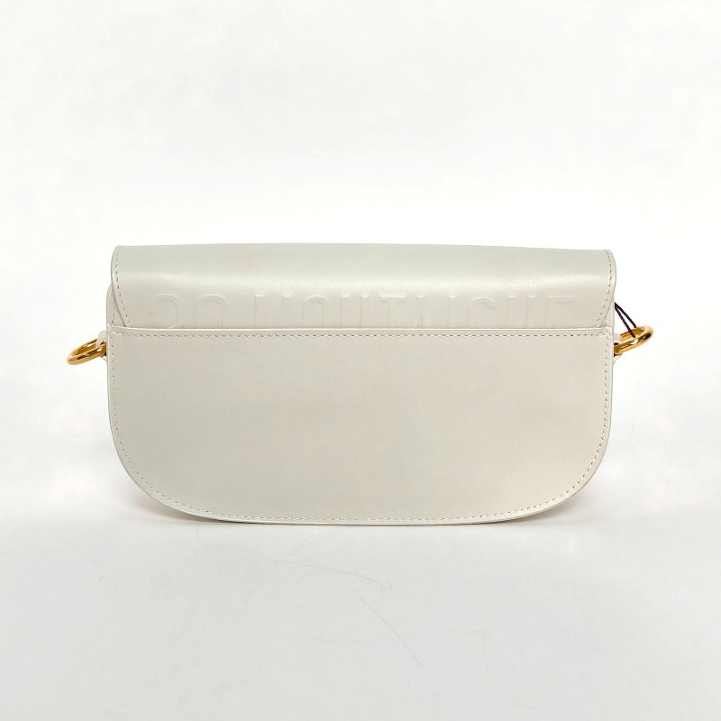 DIOR DiorBobbyEast-West21白色牛皮金扣2022肩背包-2