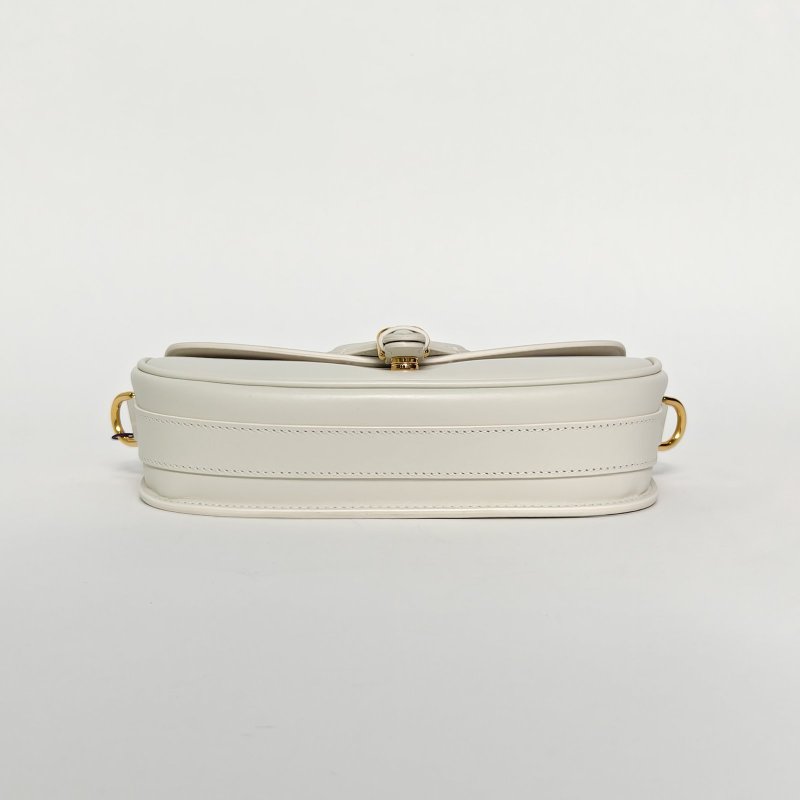 DIOR DiorBobbyEast-West21白色牛皮金扣2022肩背包-4