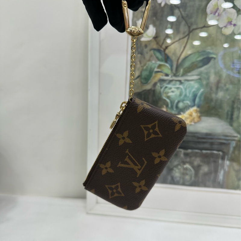 Louis Vuitton LV棕色滿印零錢包-2