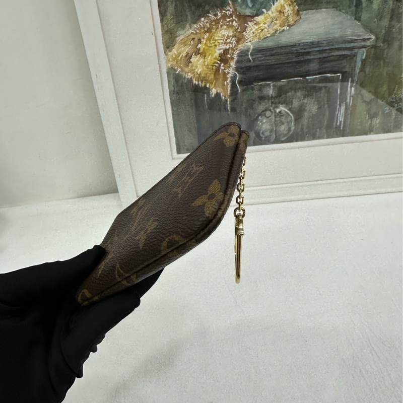Louis Vuitton LV棕色滿印零錢包-3