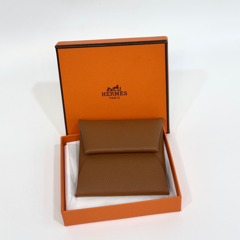 Hermers 37 gold金棕銀釦EPSOM皮basta零錢包-0