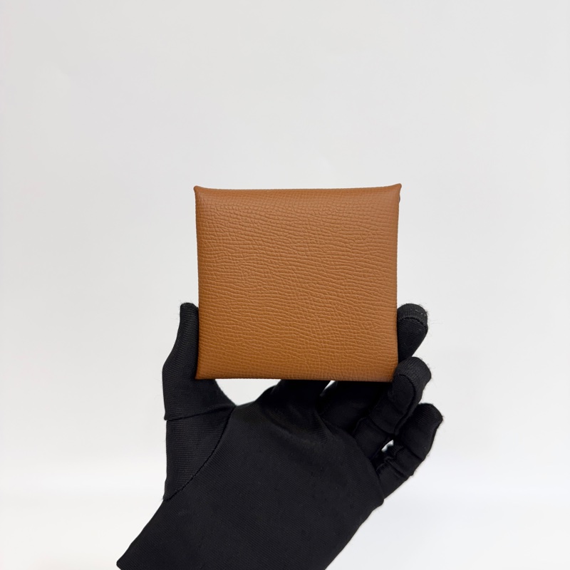 Hermers 37 gold金棕銀釦EPSOM皮basta零錢包-4