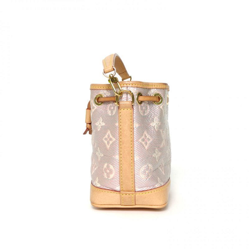 LOUIS VUITTON 拼色牛皮帆布晶片NOÉ水桶包Nano13可拆卸肩帶/肩背包-1