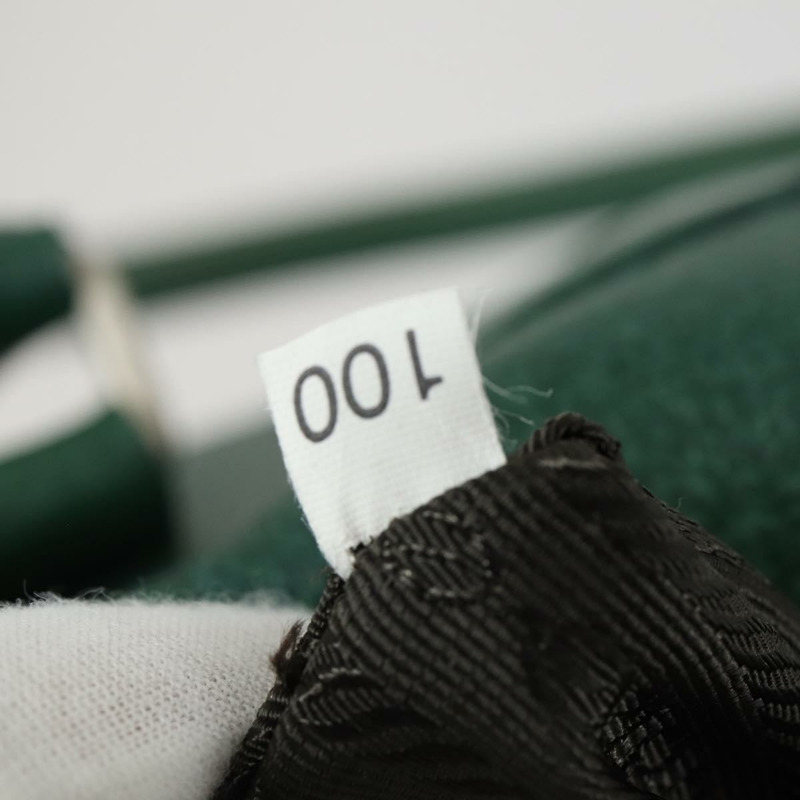 【日本直送】PRADA 波士頓包 皮革 綠色 銀色 正品 153161-10