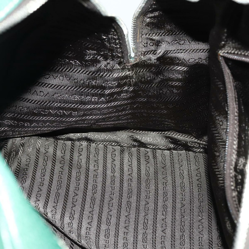 【日本直送】PRADA 波士頓包 皮革 綠色 銀色 正品 153161-21