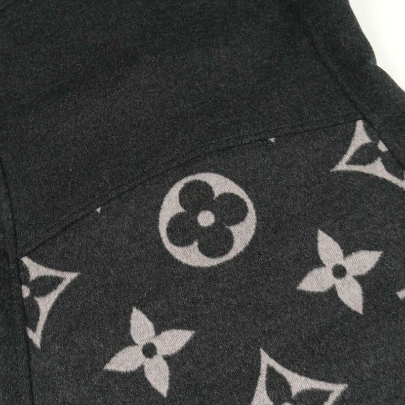 路易威登 Monogram 洋裝 RW202W TUV FJDR04 羊毛絲灰色粉紅 #38 二手 LV-6