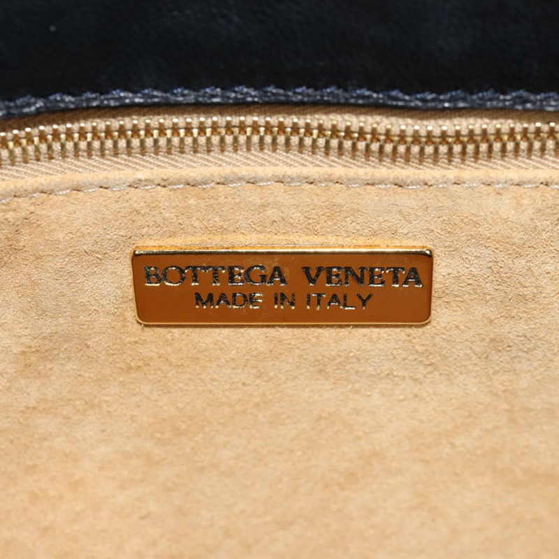 【日本直送】BOTTEGA VENETA INTRECCIATO 皮革肩背包 黑色 金色 正品 156326V-9