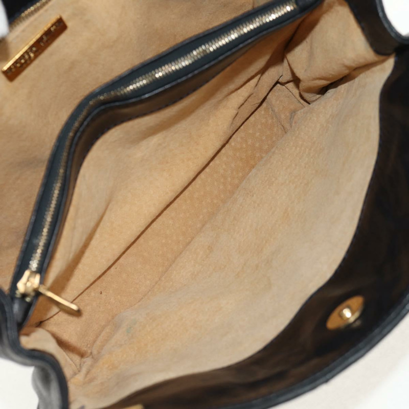 【日本直送】BOTTEGA VENETA INTRECCIATO 皮革肩背包 黑色 金色 正品 156326V-18