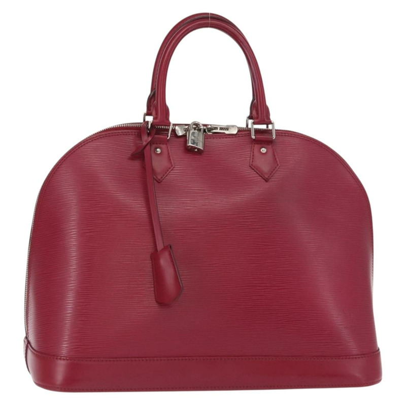 【日本直送】路易威登 Epi Alma MM 手提包，玫紅色，LV 正品，貨號 156661AV-0