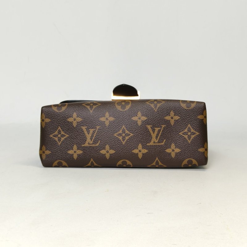 LOUIS VUITTON LockyBB鎖頭包黑色PVC金扣晶片肩背包-4