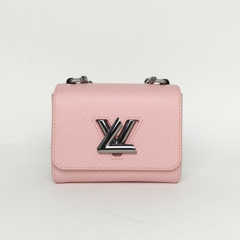 LOUIS VUITTON TWISTMini15粉色EPI水波紋牛皮2020寬肩帶肩背包-0