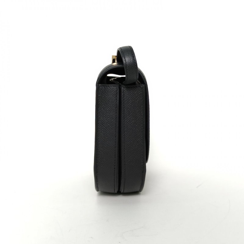 HERMES Mosaique馬賽克小號1789黑色Epsom皮Y刻金扣肩背包-1