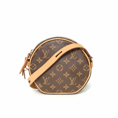 LOUIS VUITTON BOITECHAPEAUSOUPLE軟圓餅小號17老花PVC晶片肩背包