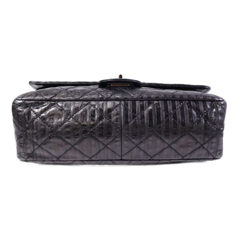 CHANEL 牛皮皮革2.55 Large銀扣鏈帶肩背袋-3