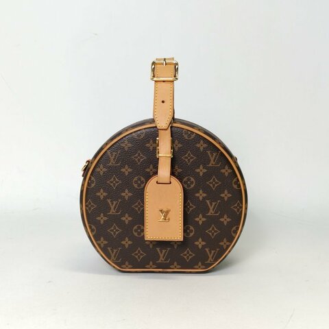 LOUIS VUITTON PETITEBOITECHAPEAU硬圓餅中號17.5老花PVC2018肩背包