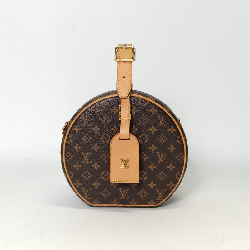 LOUIS VUITTON PETITEBOITECHAPEAU硬圓餅中號17.5老花PVC2018肩背包-0