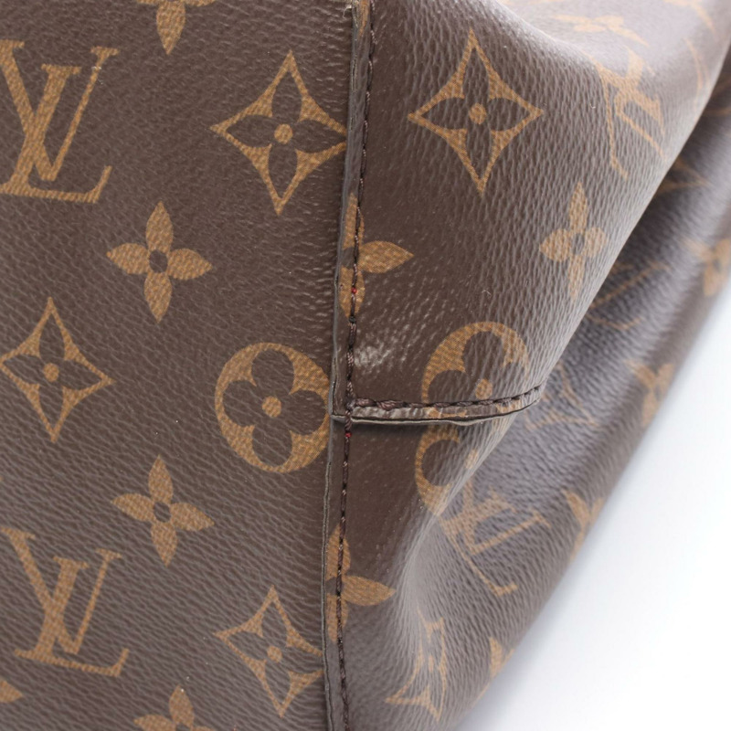 路易威登 NeoNoe Monogram Coquelicot 單肩包，塗層帆布和皮革，Monogram 圖案，女士，棕紅色，M44021-5