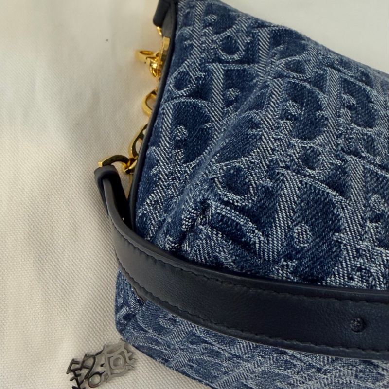 Dior 丹寧牛仔漸層上肩包-7