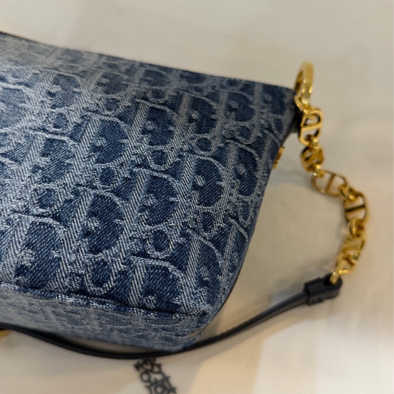 Dior 丹寧牛仔漸層上肩包-9
