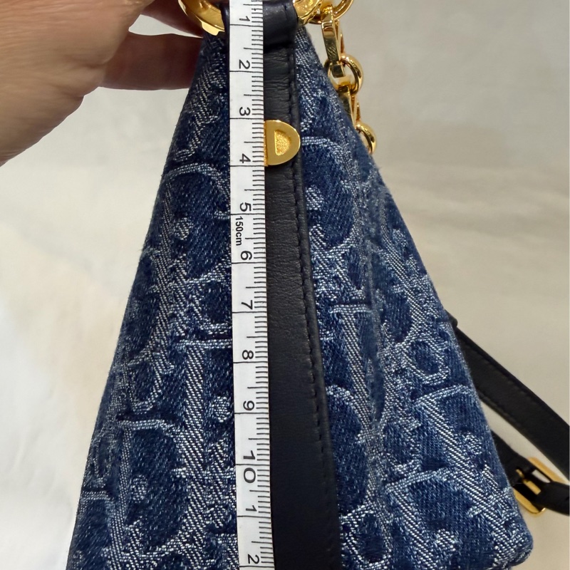 Dior 丹寧牛仔漸層上肩包-17