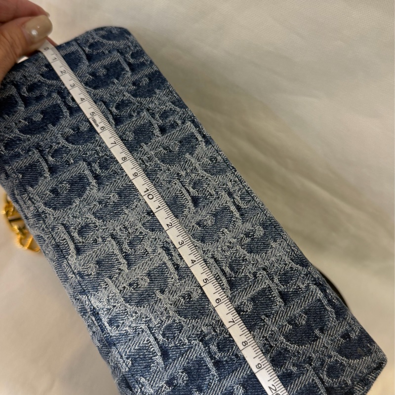 Dior 丹寧牛仔漸層上肩包-18