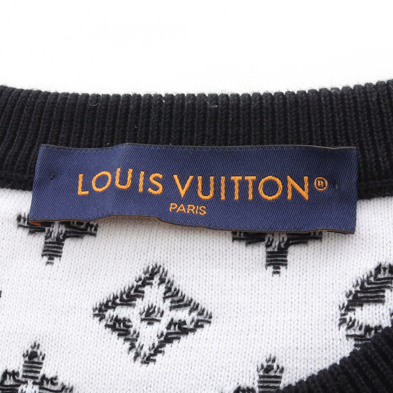 路易威登漸層Monogram針織衫 RM241Q USO HQN42W 棉 黑白 M 男款-2