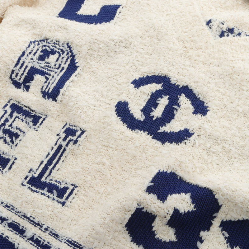 香奈兒 DEAUVILLE BIARRITZ VENISE COCO 標誌針織衫 #36 P60704K46380-5