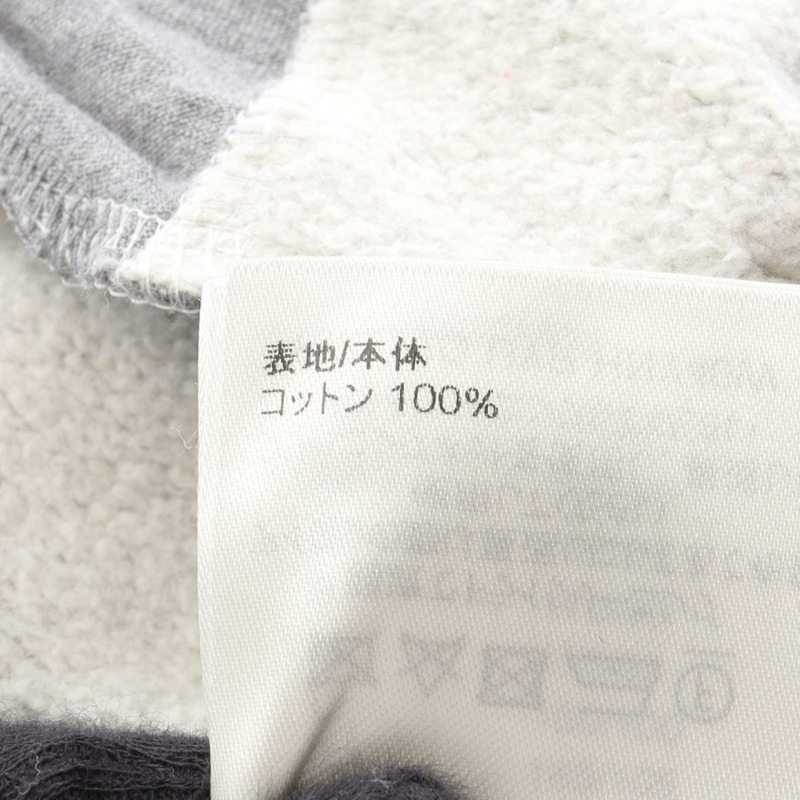 路易威登 Monogram 圓形剪裁連帽衫，純棉灰色，XL 碼，二手男士-4