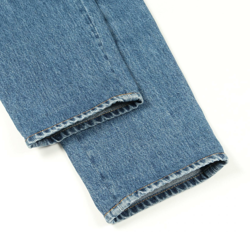 香奈兒 COCO 標誌珠寶羈扣牛仔褲 #38 棉質藍色二手女裝-6