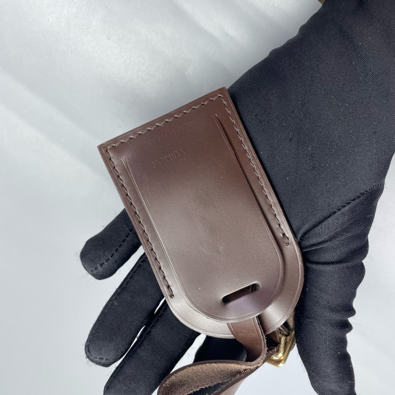 LV路易威登 雙層手提公文包棕棋盤格-7