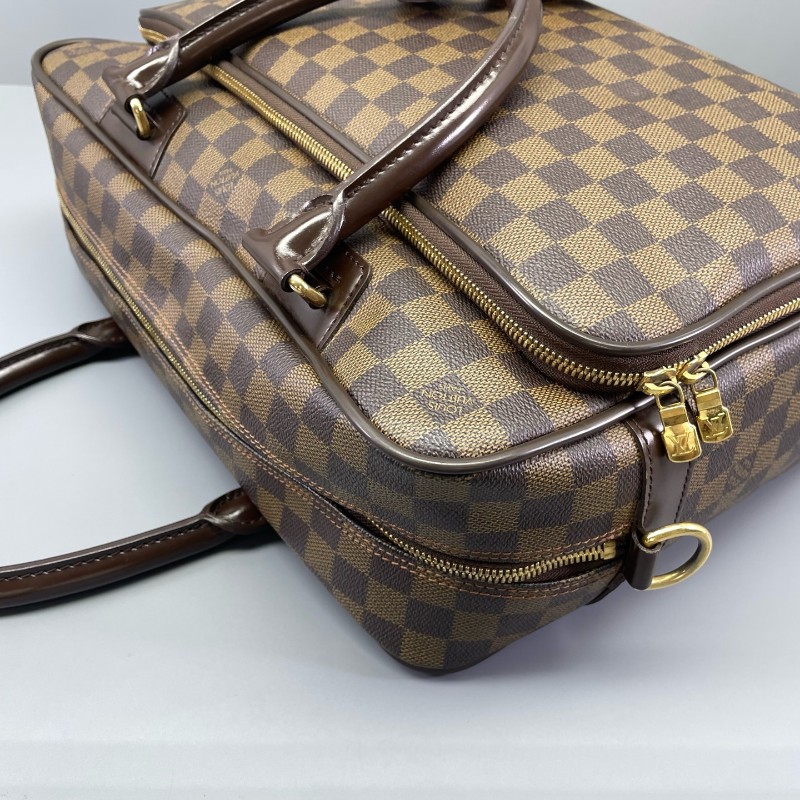 LV路易威登 雙層手提公文包棕棋盤格-14