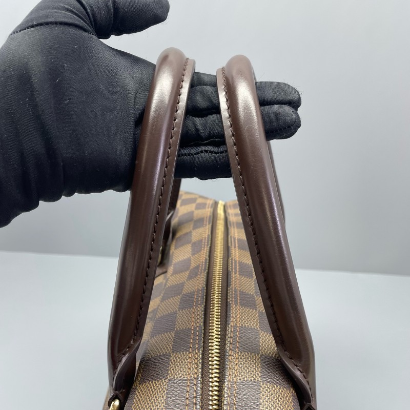 LV路易威登 雙層手提公文包棕棋盤格-26