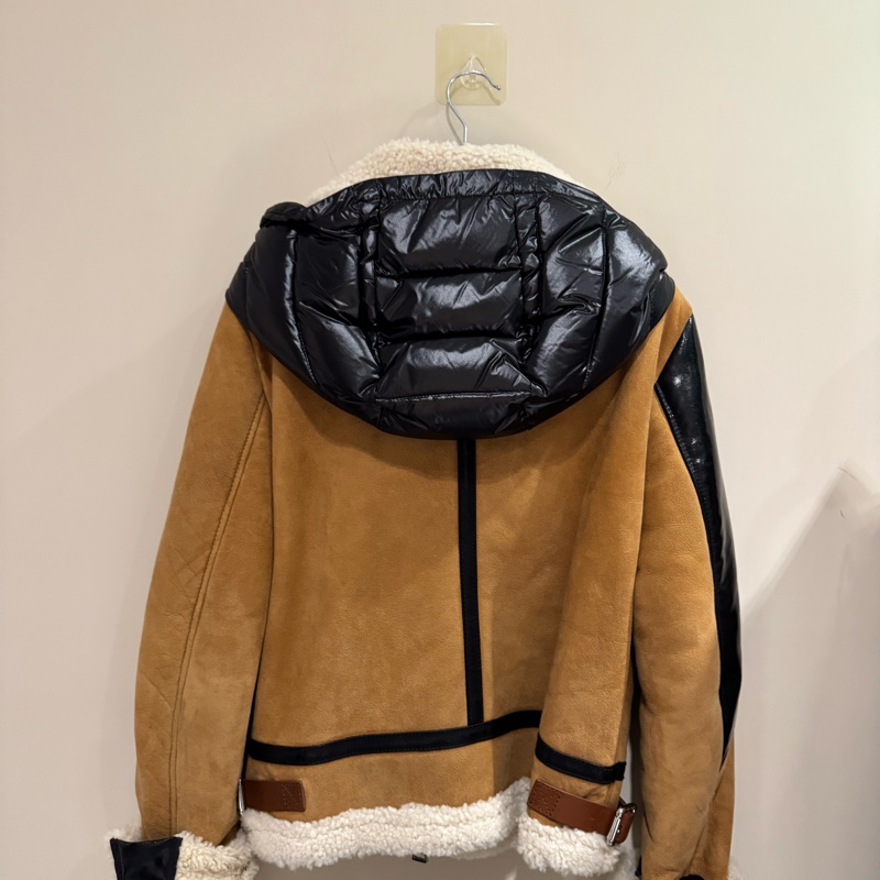 Moncler 麂皮羔羊外套/機車外套/女生1號/97新美品-2